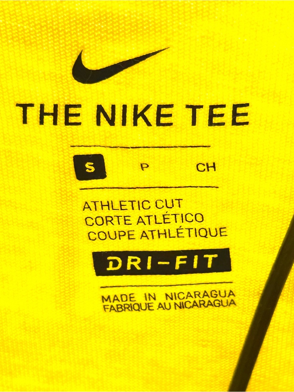 Nike Women's Bright Yellow Short-Sleeve Dri-FIT Tee - Picture 6 of 7